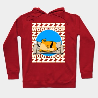 Happy Dog Dreaming On The Couch Hoodie